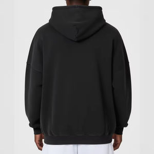 Sudadera con Capucha Personalizada OEM, 100% Algodón, 450gsm, Invernal, Holgada, Gruesa, con Cierre y Logotipo Bordado Personalizado para Hombre - Product Image 2