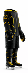 Conjunto Deportivo de Hockey sobre Hielo para Competición, Diseño Personalizado por Sublimación en Poliéster - Product Image 5