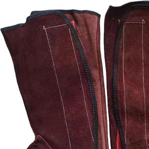 Protège-chaussures de soudeur en cuir de vachette robuste de qualité supérieure – Équipement de protection pour le soudage et la brasage - Product Image 3