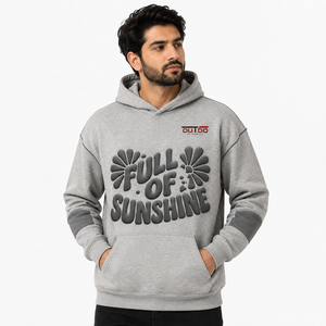 Sweat à capuche pour homme avec impression en relief, graphismes texturés, tissu polaire doux, design streetwear personnalisé, coupe confortable pour le quotidien - Product Image 1