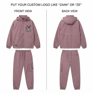 Chaqueta Cortavientos para Hombre ZAINI, con Capucha, Invierno, 150 GSM, Tela Taslan de Poliéster Premium, Diseño de Paneles de Color, Personalizable con Transferencia Térmica - Product Image 1