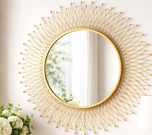 Espejo de Pared Decorativo de Estilo Veneciano de Lujo con Paneles de Vidrio Biselado y Artesanía Ornamental - Product Image 1
