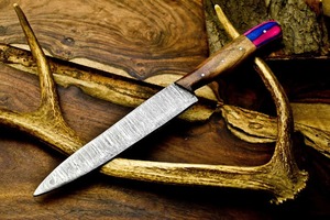 Professional Custom Logo 12" Inch Japanese Damascus Steel Chef <b>Knife</b> <b>Sharp</b> <b>Kitchen</b> Cleaver Cooking <b>Knife</b> With Wooden Handle - Product Image 6