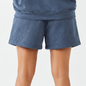 Custom Women's Hoodie Shorts <b>Set</b> DTG Printed Polyester Cotton Casual <b>Two</b> <b>Piece</b> Outfit Personalized Pullover Matching <b>Lounge</b> Wear - Product Image 6