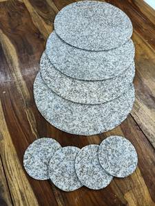 Handmade Floral Embroidered <b>Beaded</b> <b>Placemats</b> and Coasters Set Eco-Friendly Customizable White & Silver Decor - Product Image 4