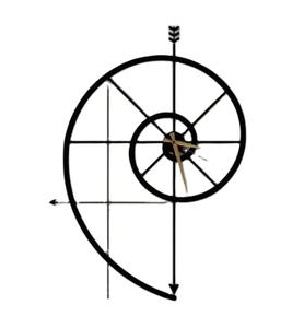 Latest design room <b>clock</b> antique metal iron floral shape royal design Large Mid Century Modern Minimalist Unique Metal Vintage - Product Image 1