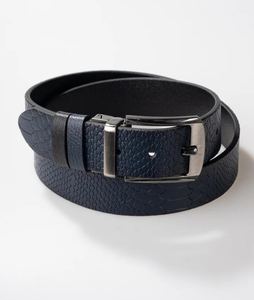 Genuine Leather Luxury Custom Belts for Men High Quality Formal <b>Dress</b> Belts with Pin for Buckle Alloy Material OEM Wholesale - Product Image 1