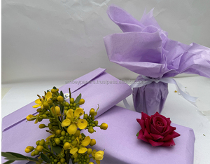 กระดาษทิชชูสีพื้นคุณภาพสูง รีไซเคิลได้ หนา 18-80 แกรม สำหรับห่อของขวัญ  รับทำโลโก้และขนาดตามสั่ง สีสันสดใส - Product Image 1