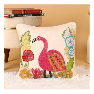 Premium Beaded Cushion Luxury Beaded Cushion Pillow <b>Cover</b> Set Ideal <b>For</b> Home Interior Bedroom <b>Sofa</b> Couch Decorative Living Room - Product Image 4