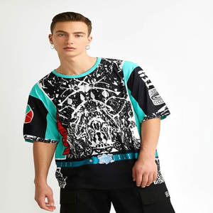 Camiseta Holgada Extra Grande HIC, con Hombros Descubiertos, 340g, Cuello Redondo, Camiseta Resistente con Estampado, Camiseta para Conducir - Product Image 4