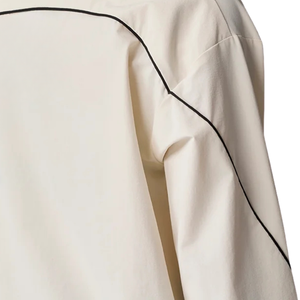 White Women's Lightweight Full Zip Jacket Long Sleeve Casual Outerwear with Stand Collar for Travel Outdoor and Everyday Wear - Product Image 6
