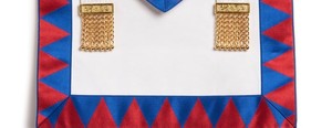 Delantal Masónico del Capítulo del Arco Real |   Delantal de piel de cordero bordado a mano con hilo de oro |   Fabricante de insignias masónicas 3D personalizadas para coser - Product Image 4