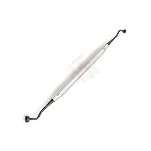 Raspador Óseo Dental para Injertos, Hoja Curva, Doble Extremo, Instrumentos Quirúrgicos de Calidad Superior para Cirugía de Implantes y Curetaje - Product Image 4