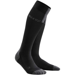 unisex Over Knee Compression Socks Solid Black Knitted Sport Style Medium Thickness All Seasons Wear - Product Image 3