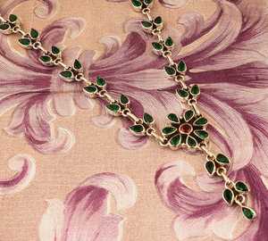 Collar de Plata de Ley con Esmeralda y Cristal Verde Natural, Hecho a Mano, con Colgante Floral, de Alta Calidad, Regalo para Mujeres y Niñas - Product Image 4