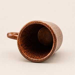 แก้วไม้ดีไซน์ทันสมัย งานแฮนด์เมด Hasan Craft ใช้ซ้ำได้ พร้อมหูจับ สำหรับใช้ในบ้าน - Product Image 2