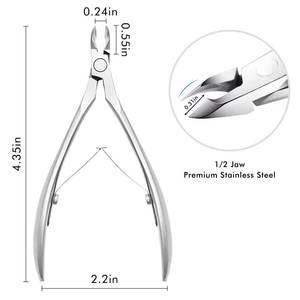Professional Stainless Steel <b>Nail</b> <b>Clippers</b> Curved Blade Sharp Tip New Design Wide Jaw Opening <b>Thick</b> <b>Nails</b> Durable Adult Use - Product Image 2