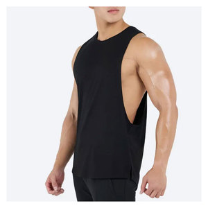 Camiseta de tirantes de algodón transpirable para gimnasio, nueva llegada OEM, con logo personalizado, para culturismo, para hombre, tallas grandes. - Product Image 4