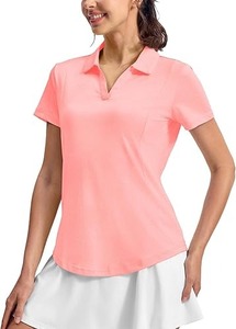 Camiseta Informal para Mujer, de Algodón Suave y Poliéster, de Secado Rápido, Transpirable, Elástica, Cómoda para Uso Diario, Oficina, Trabajo, Escuela - Product Image 6