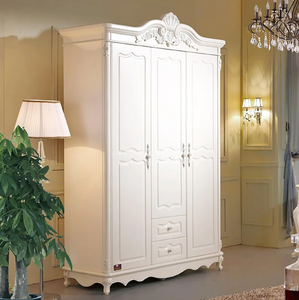Traditional hand painted yellow bone inlay two door <b>wardrobe</b> with intricate art, available at wholesale prices. - Product Image 4