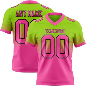 เสื้ออเมริกันฟุตบอลแบบย้อนยุคสำหรับผู้ชาย ผ้ากันหด สีตามสั่ง ทรงพอดีตัว พิมพ์ลายความละเอียดสูง MOQ ต่ำ - Product Image 4