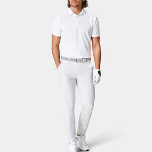 Pantalon de jogging confortable à taille élastique, blanc, coupe ajustée, décontracté, en toile, style devant plat, jambe large, idéal pour le printemps - Product Image 6