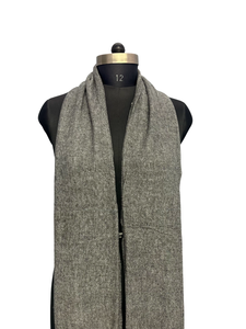 Mejor Bufanda Negra Zigzag para Mujer, 28x80 Pulgadas, Hecha a Mano con Lana y Acrílico, Chal de Invierno Cómodo de Fibra Suave de Alta Calidad - Product Image 6