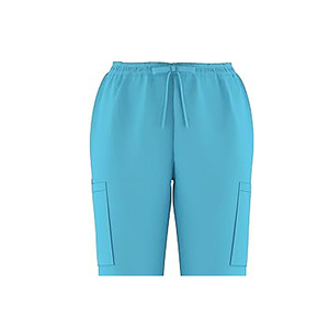 Unisex Classic White Cotton <b>Scrub</b> <b>Sets</b> with Jersey Fabric Needle Detection Professional Medical Nurse Uniform for Hospital Use - Product Image 5