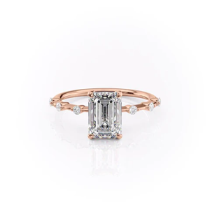 Emerald Cut Lab-Grown <b>Diamond</b> Engagement Wedding <b>Ring</b> 2.45 Carat Yellow Gold 14k Luxury IGI Certified Party - Product Image 2