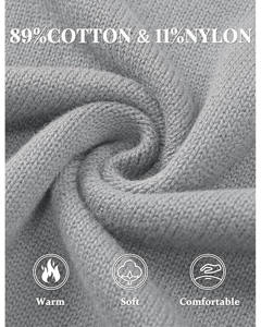 เสื้อฮู้ดซิป 1/4 สำหรับผู้ชาย ผ้าฝ้ายฟลีซ 100% ระบายอากาศได้ดี แห้งเร็ว ใส่สบายสำหรับฤดูใบไม้ร่วงและฤดูหนาว - Product Image 3