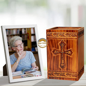 Eco-Friendly Wooden Cremation Urn Manufacturer Personalized Wooden Keepsake Urn for Families High Quality Wooden Funeral Urn - Product Image 2