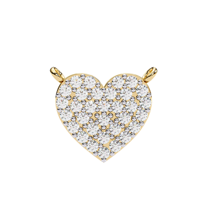 Minimalist 14K <b>Solid</b> <b>Gold</b> Round Cut Set Lab Diamond Solitaire <b>Pendant</b> Necklace for Women Party Gift - Product Image 1