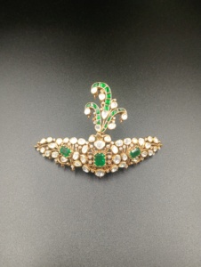 AMAIRA JEWELS <b>Gold</b> Plated Peacock Design Brooch Emerald Cut Crystal Rhinestones Unisex Party Jewelry Accessory Wedding Fashion - Product Image 6