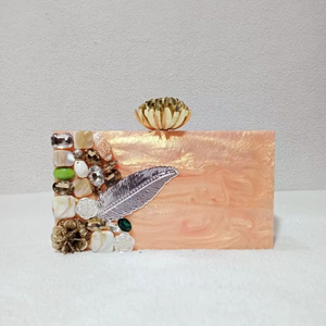 Creative Luxury Eco-Friendly Resin Clutch Bag Handmade Waterproof Women's Fashion Lining Sculpted Diamonds Art MODEL - Product Image 1