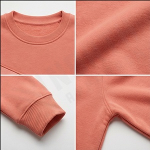 Sudadera de cuello redondo personalizada para mujer, sudadera extragrande de algodón orgánico de alta calidad, venta al por mayor, ropa de boutique de algodón para mujer - Product Image 4