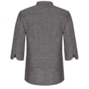 Chemises de chef et pantalons de travail sur mesure de qualité supérieure pour cuisines professionnelles, respirants, anti-plis, en coton, unisexes, certifiés Oeko-Tex - Product Image 2