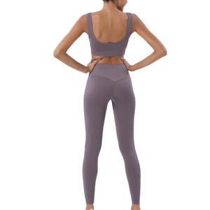 Fabricant de vêtements de haute qualité, vêtements de yoga personnalisés avec logo, ensembles de yoga sans couture grande taille, vêtements de fitness pour femmes, ensembles de yoga 2 pièces - Product Image 4