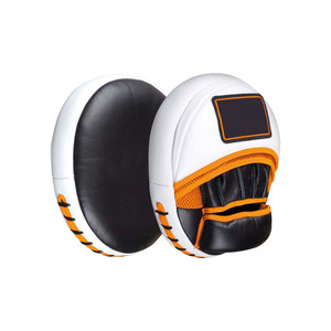 OEM Customized Logo Genuine Leather Neoprene Eco-Friendly Boxing Focus <b>Pads</b> Curved Strike Mitts Shock Absorbing <b>Foam</b> <b>Padded</b> - Product Image 3