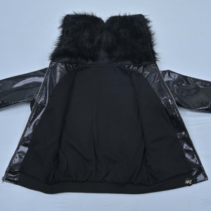 Veste matelassée unisexe d'hiver de haute qualité, en cuir véritable, à capuche, coupe-vent, légère, élégante, tendance, de luxe, vente en gros - Product Image 4