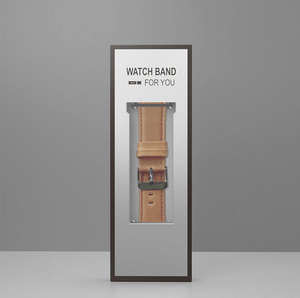 Caja de Embalaje de Plástico para Correa de Reloj Inteligente con Logotipo Personalizado, Caja de Almacenamiento y Exhibición de Papel Universal para Correa de Cuero/Metal - Product Image 1