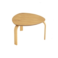 Juego de Mesas de Centro Minimalistas Modernas con Acabado en Roble Natural, Diseño para Sala de Estar y Apartamento