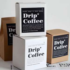 กล่องบรรจุภัณฑ์กาแฟดริปแบบพิมพ์ลายตามสั่ง กล่องกระดาษพับได้ OEM สำหรับถุงกรองกาแฟ จากโรงงานโดยตรง - Product Image 4