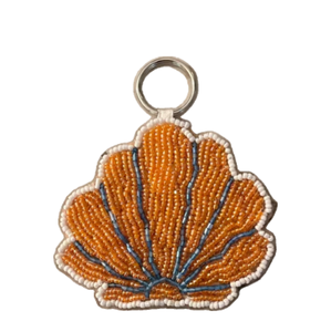 Sophisticated Seed Bead Embroidery Leaf Motif <b>Key</b> <b>Holder</b> Custom Style Hand Beaded Embroidery Keychain For Handbag - Product Image 3