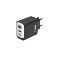 Charger Cepat Grosir 200W PD 3.0 2 Port Tipe-C USB Adaptor Dinding Bersertifikasi CE/FCC/ROHS Bahan ABS Putih/Hitam Custom