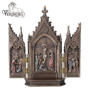 งานออกแบบเวโรเนเซ่-การรับศีลมหาสนิทครั้งสุดท้าย (ขนาดเล็ก)-ของตกแต่งบ้านแนวศาสนา งานฝีมือเรซิ่นหรูหรา วาดด้วยมือ - Product Image 6