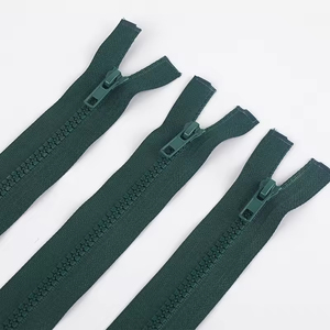 High Quality 5# Square Open-end Zipper Auto Lock <b>Puller</b> Clothing Coat Decorative Zipper in Bulk - Product Image 2