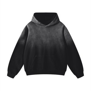 Sudadera con Capucha Personalizada, Lisa, Lavada, de Algodón y Felpa, Estilo Oversize para Marcas de Streetwear - Product Image 3