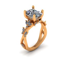 Bagues pour femmes en or et argent de haute qualité avec moissanite ronde taille coussin, pierre de couleur CVD, CZ 6,50 carats VVS2 D VS1, pierre précieuse de qualité supérieure - Product Image 1