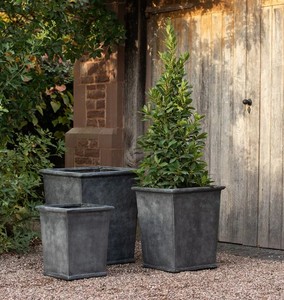 Vintage Galvanized Metal Outdoor Verdigris tall metal Garden Planter Pot With Iron Handles <b>Large</b> Round Green <b>Plant</b> Container - Product Image 4
