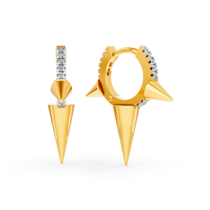 Pendientes de Oro Sólido de 14K, 9K, 10K y 18K con Diamantes de Laboratorio, Certificados por IGI, RJC, ODM, OEM, Fabricante de Joyería Fina Ética, Venta al por Mayor EA501913 - Product Image 2